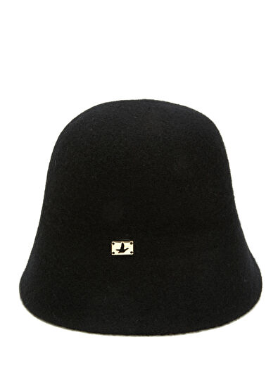 Beymen Club Black Speckled Women's Wool Fisherman Hat - 4