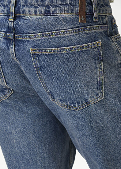 Beymen Club Mavi Yıkamalı Tapered Fit Jean Pantolon - 5
