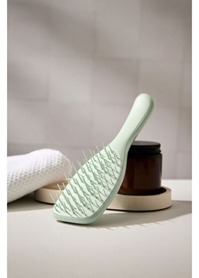 Tangle Teezer Tud Extra Gentle Eucalyptus Green Hair Brush - 5
