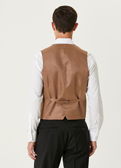 Beymen Club Beige Wool Vest - 5