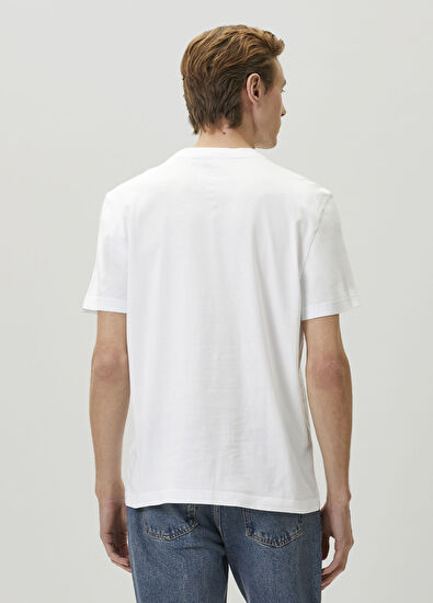 Beymen Club Beyaz Relax Fit Yelken Artwork T-shirt - 5