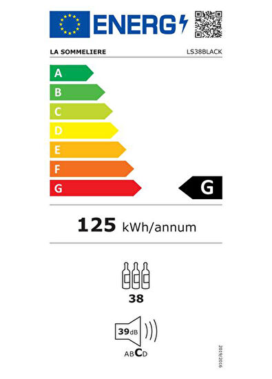 La Sommeliere Service Solo 38 Bottle Capacity Wine Cabinet - 7