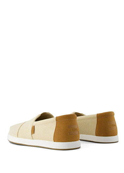 Toms Alp FWD Almond Herringbone Canvas Tan Suede Erkek Espadril - 4