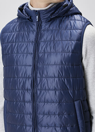 Beymen Club Navy Blue Quilted Vest - 4