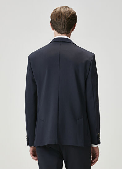 Beymen Club Lacivert Örme Blazer - 5