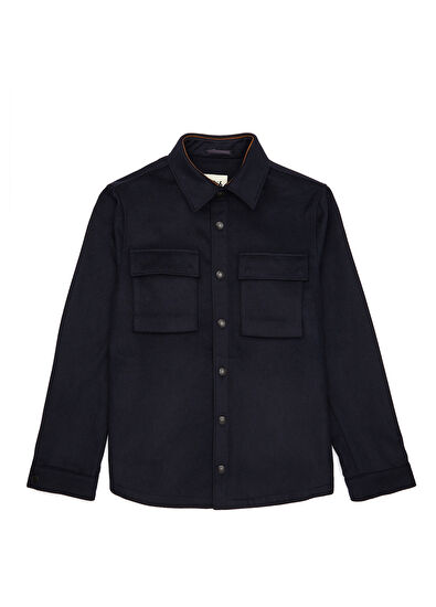 Beymen Club Lacivert Dış Gömlek - 7