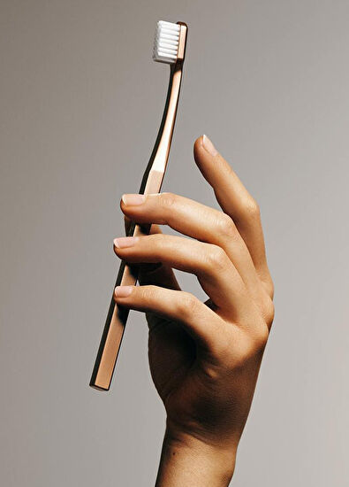 Aurezzi Rose White 18K Gold Plated Soft Soft Toothbrush - 4