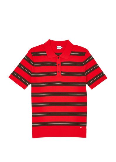 Beymen Club Kırmızı Çizgili Polo Yak Triko - 5