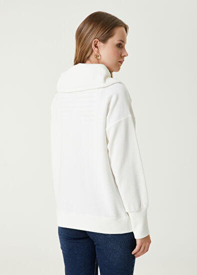 Beymen Club Ecru Oversize Sweatshirt - 6