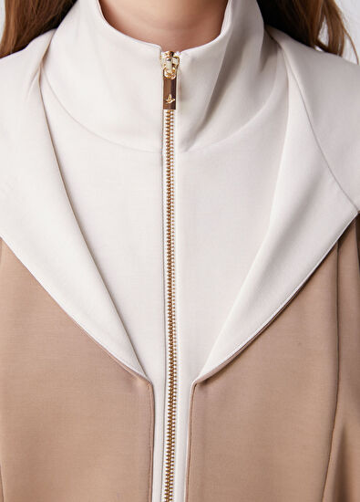 Beymen Club Camel Hooded Knitted Jacket - 6