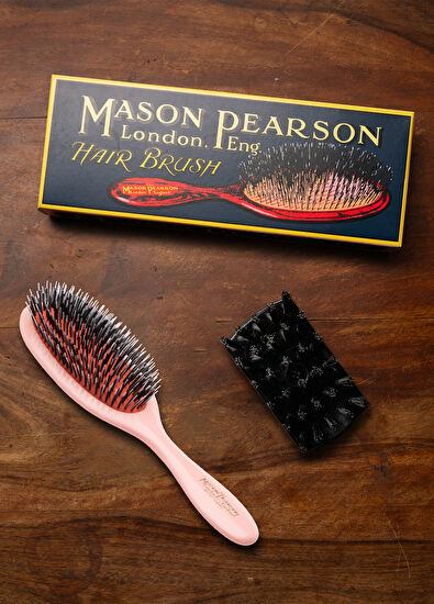 Mason Pearson Handy Bristle Nylon BN3 Pink Hair Brush - 7
