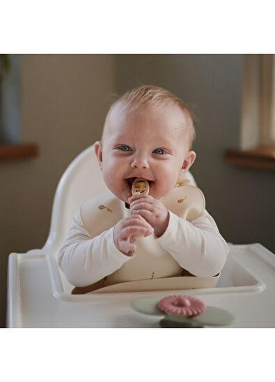 Mushie Blush Shifting Sand Baby First Feeding Spoon Set - 3