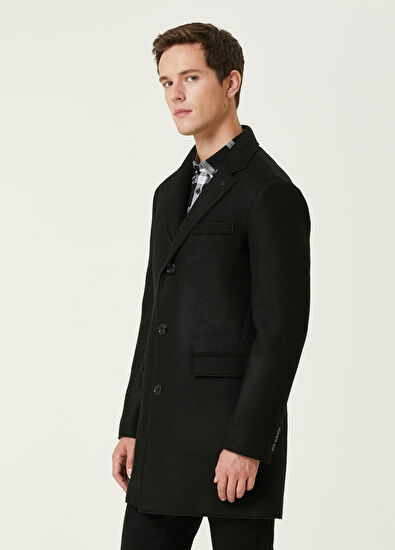 Beymen Club Black Felt Coat - 4