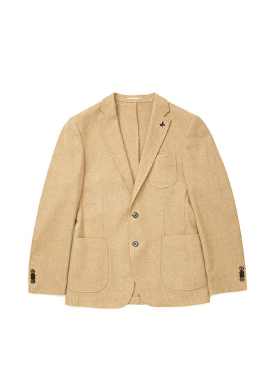 Beymen Club Beige Patch Pocket Detailed Woolen Coat - 11