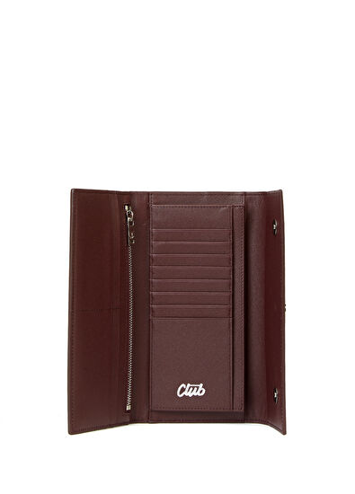 Beymen Club Burgundy Women's Leather Wallet - 4