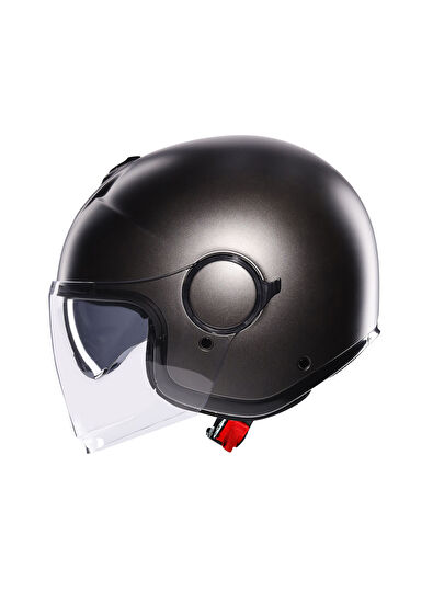 Agv Eteres Mono Matt Asfalto Gri Açık Motosiklet Kaskı - 5