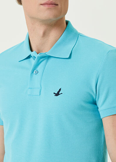 Beymen Club Slim Fit Turkuaz Polo Yaka T-shirt - 5