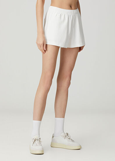 Sporty & Rich H&W Crest Beyaz Şort - 3