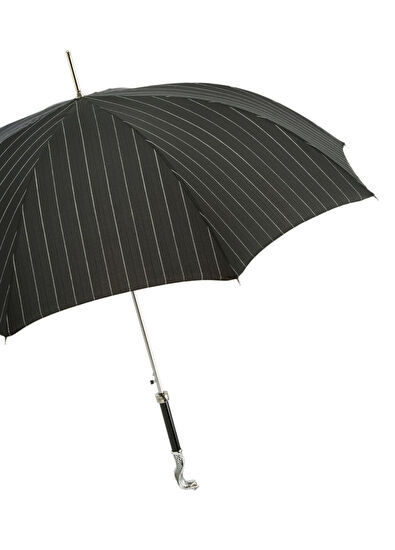 Pasotti Cobra Black Striped Unisex Umbrella - 6