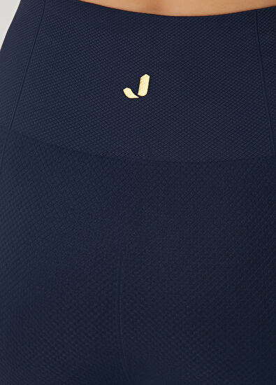 Jerf Holly Navy Blue Honeycomb Patterned Leggings - 5