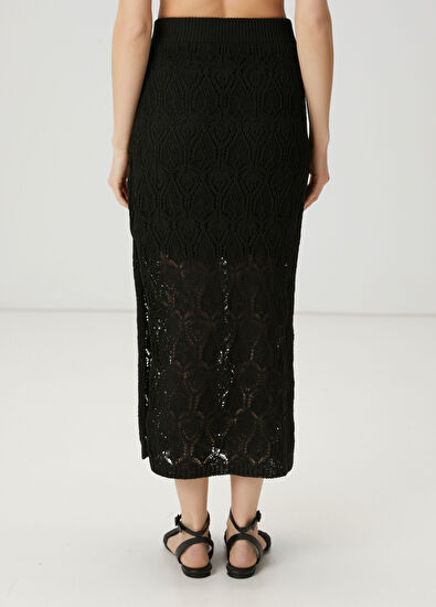 Beymen Club Black Midi Tricot Skirt - 5