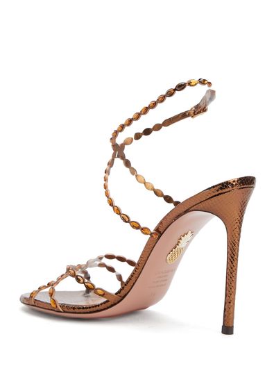 Aquazzura Love Struck Kahverengi Kadın Deri Sandalet - 3