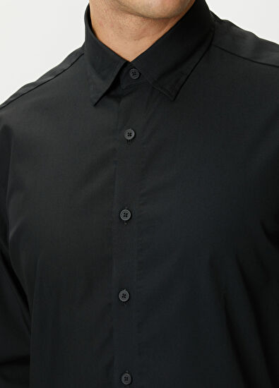 Beymen Club Comfort Fit Hidden Buttoned Collar Non-Iron Shirt - 5