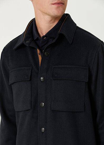 Beymen Club Lacivert Dış Gömlek - 6