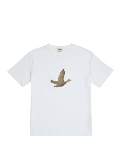 Beymen Club White Logo Printed T-Shirt - 7