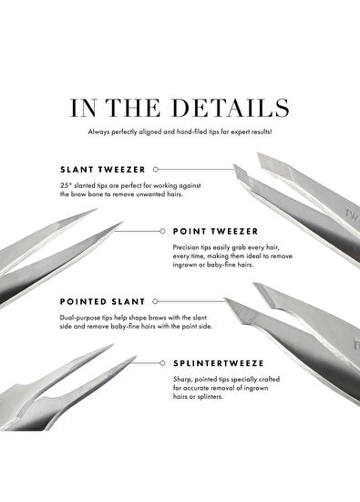 Tweezerman Slant Tweezer Signature Red Kırmızı Cımbız - 5