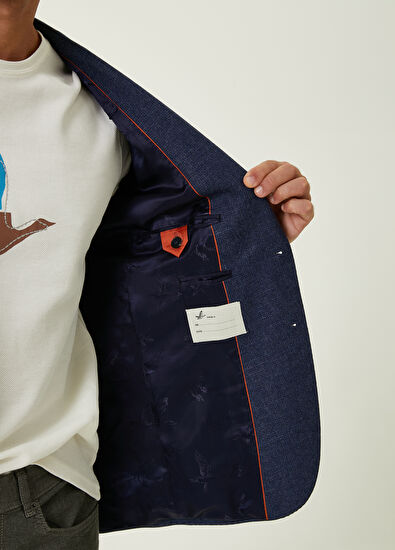 Beymen Club Indigo Muline Yün Ceket - 9