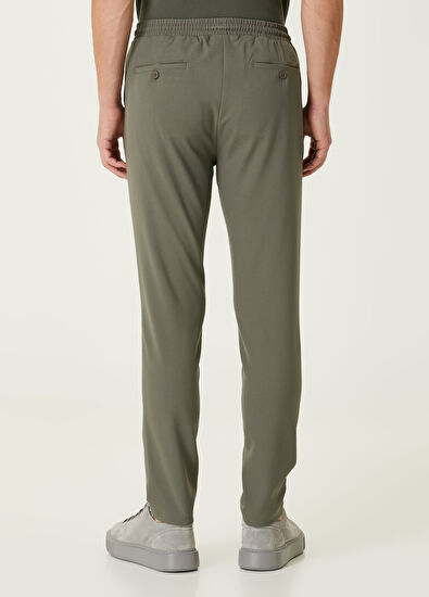 Beymen Club Light Khaki Ruffled Trousers - 3
