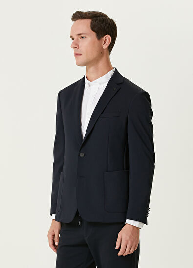Beymen Club Navy Blue Knitted Blazer - 4