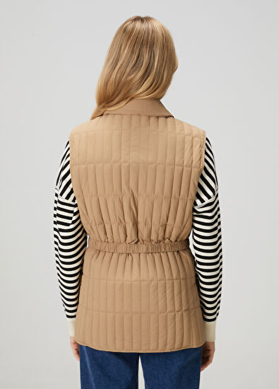 Beymen Club Bej Kapitoneli Yelek - 5