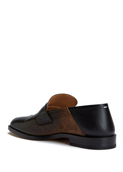 Maison Margiela Tabi Brown Men's Leather Loafers - 3