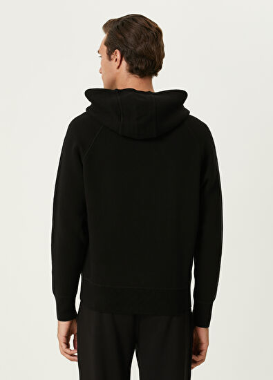 Beymen Club Siyah Kapüşonlu Garnili Kazak - 5