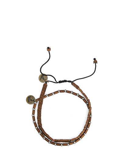 Beymen Club Brown Stones 2 Pieces Men's Bracelet - 4