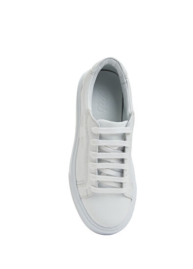 Beymen Club White Women's Leather Sneakers - 4
