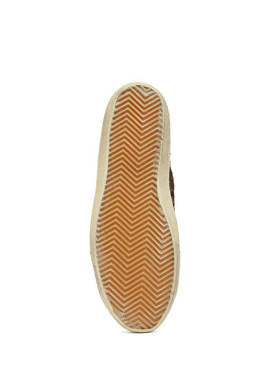 V Star Leopar Desenli Kadın Deri Sneaker - Görsel 7