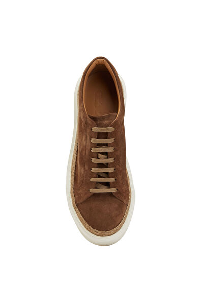 Beymen Club Taba Jüt Detaylı Erkek Süet Sneaker - 4