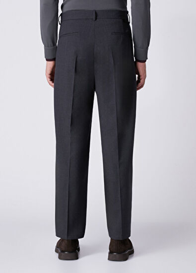 Beymen Club Relax Fit Anthracite Pleated Trousers - 3