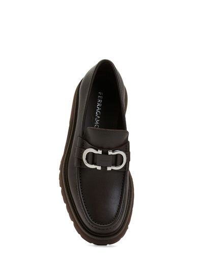 Ferragamo Brown Mens Leather Loafer - 4