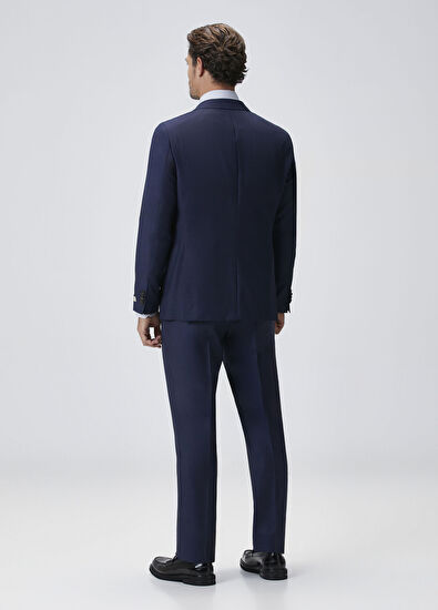 Drop 7 Lacivert Yün Takım Elbise - Görsel 7