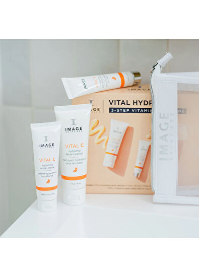Image Skincare Vital Hydration C Hydrating Facial Cleanser + Hydrating Anti-Aging Serum ve Hydrating Repair Crème Cilt Bakım Seti - 5