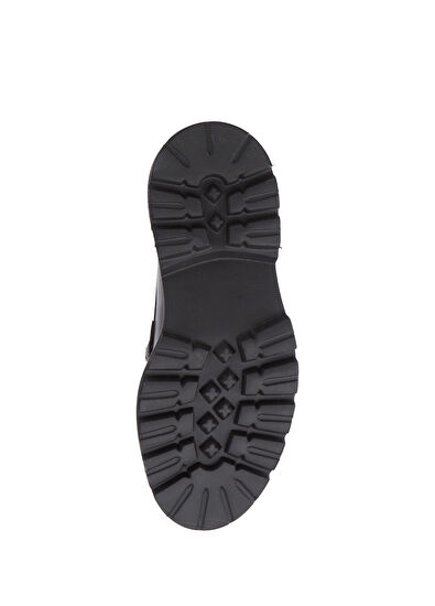 Beymen Club Kahverengi Zincir Logo Kadın Deri Loafer - 5