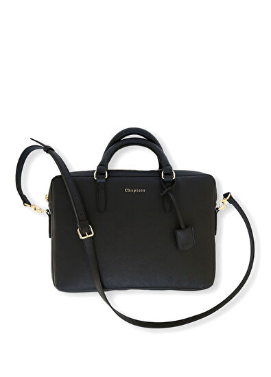 Siyah 13" - 14" Askılı Laptop Çantası - Görsel 5