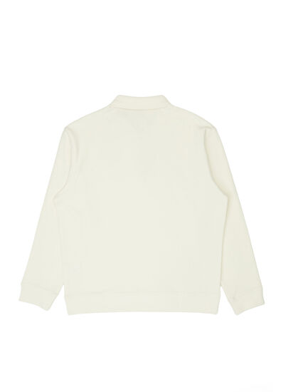 Beymen Club Kırık Beyaz Fermuarlı Polo Sweatshirt - 6