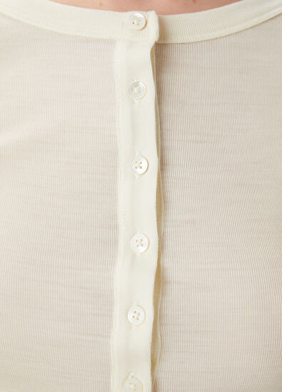 Beymen Club Ekru İnce Yün T-shirt - 5