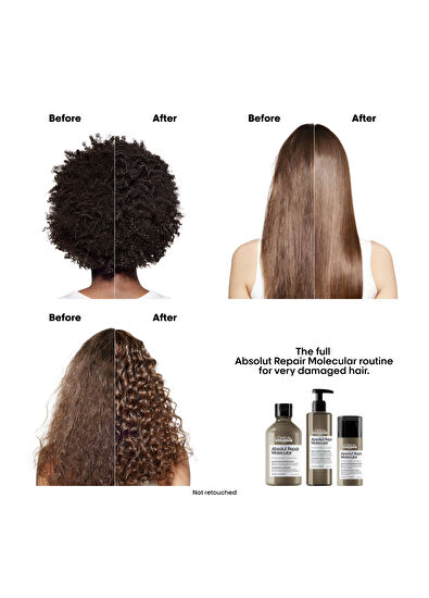 Loreal Professionnel Serie Expert Absolut Repair Molecular Tüm Yıpranmış Saçlar İçin Durulanmayan Maske 100 ml - 6