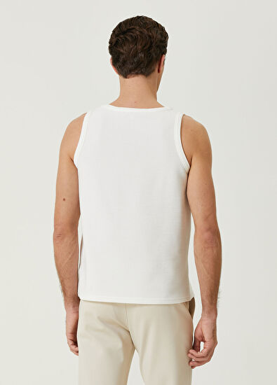 Beymen Club Beyaz Enine Ribli Atlet - 5